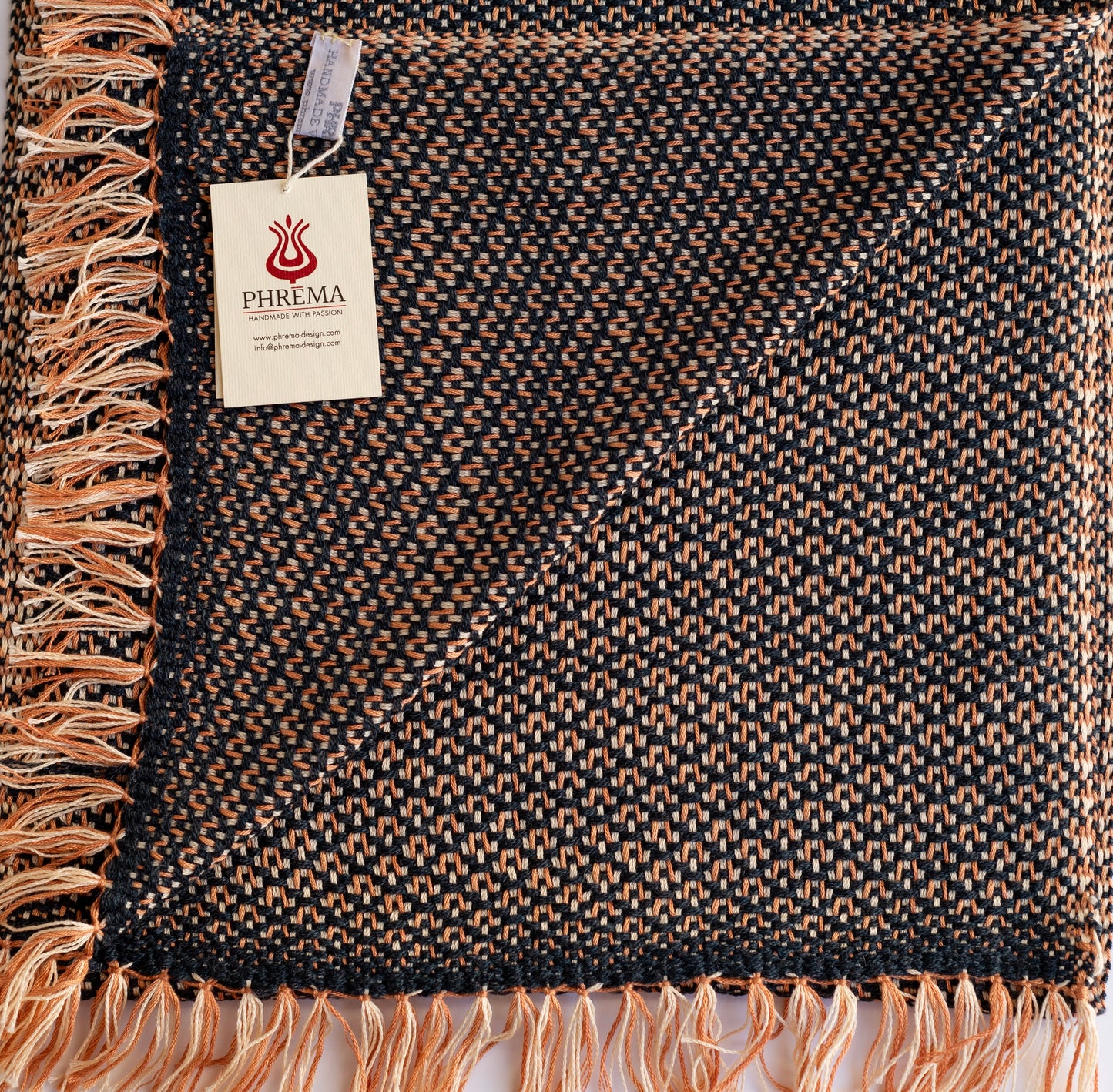 Scarf Cotton and Fine Yarns BLACK &amp; COLORS