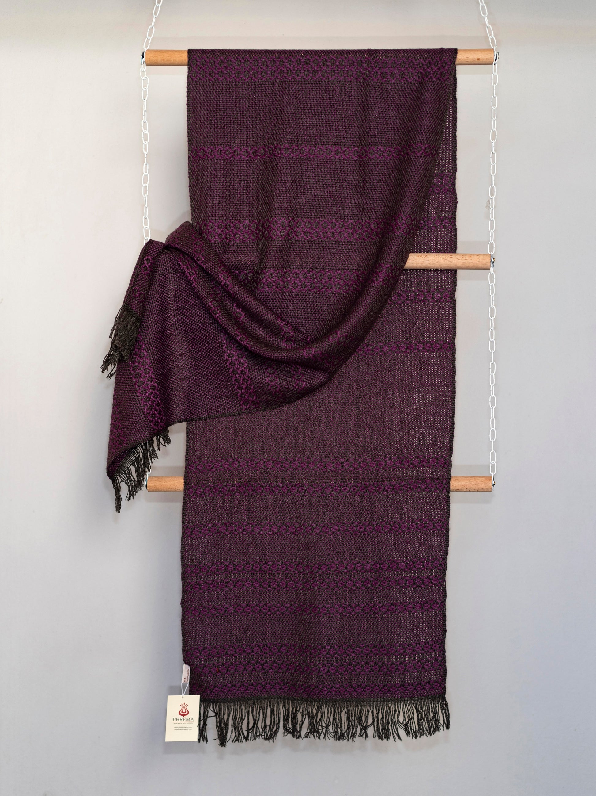 sciarpa cashmere e seta viola