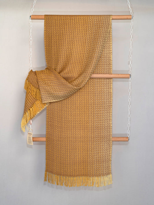 Yellow and Brown bamboo scarf